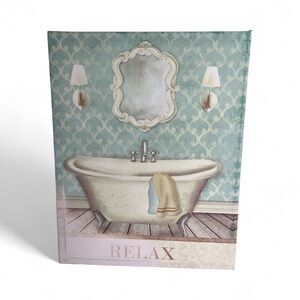 Relax Home Bath Canvas Art